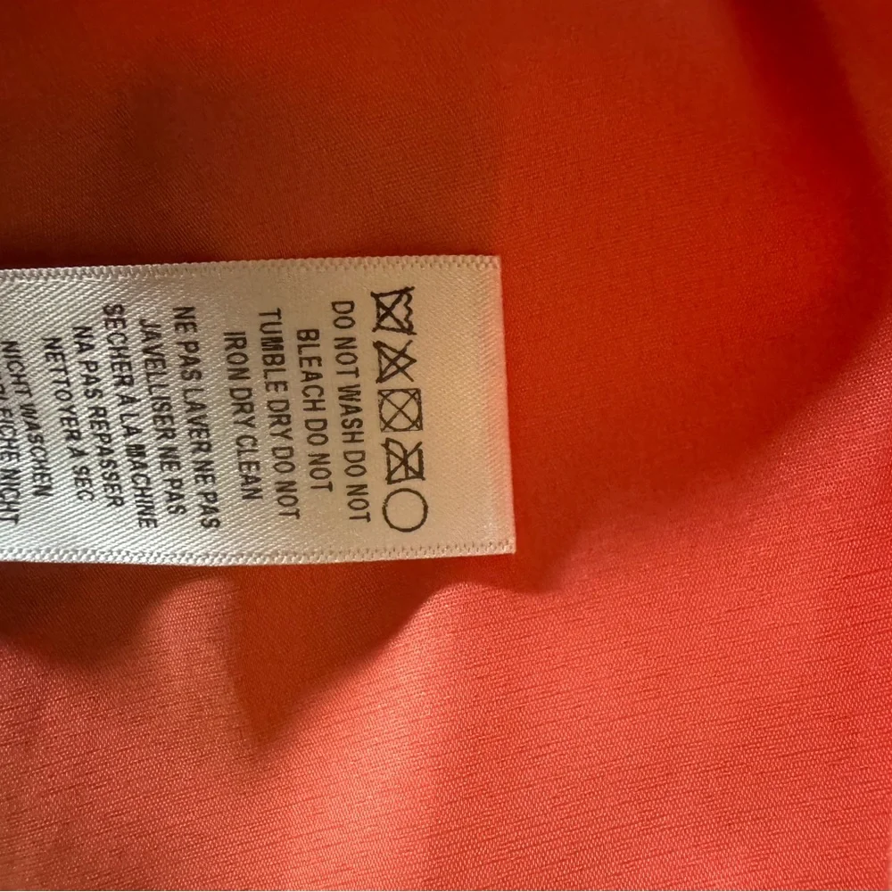 Adrianna Papell Orange Green Pleated Maxi Dress size 12 - Picture 7 of 11